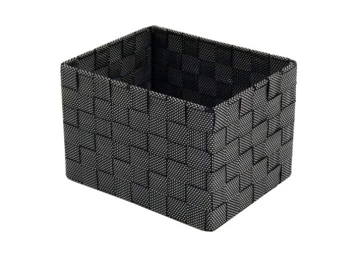 Ablagekorb 18 x 23 cm Schwarz/ Weiß