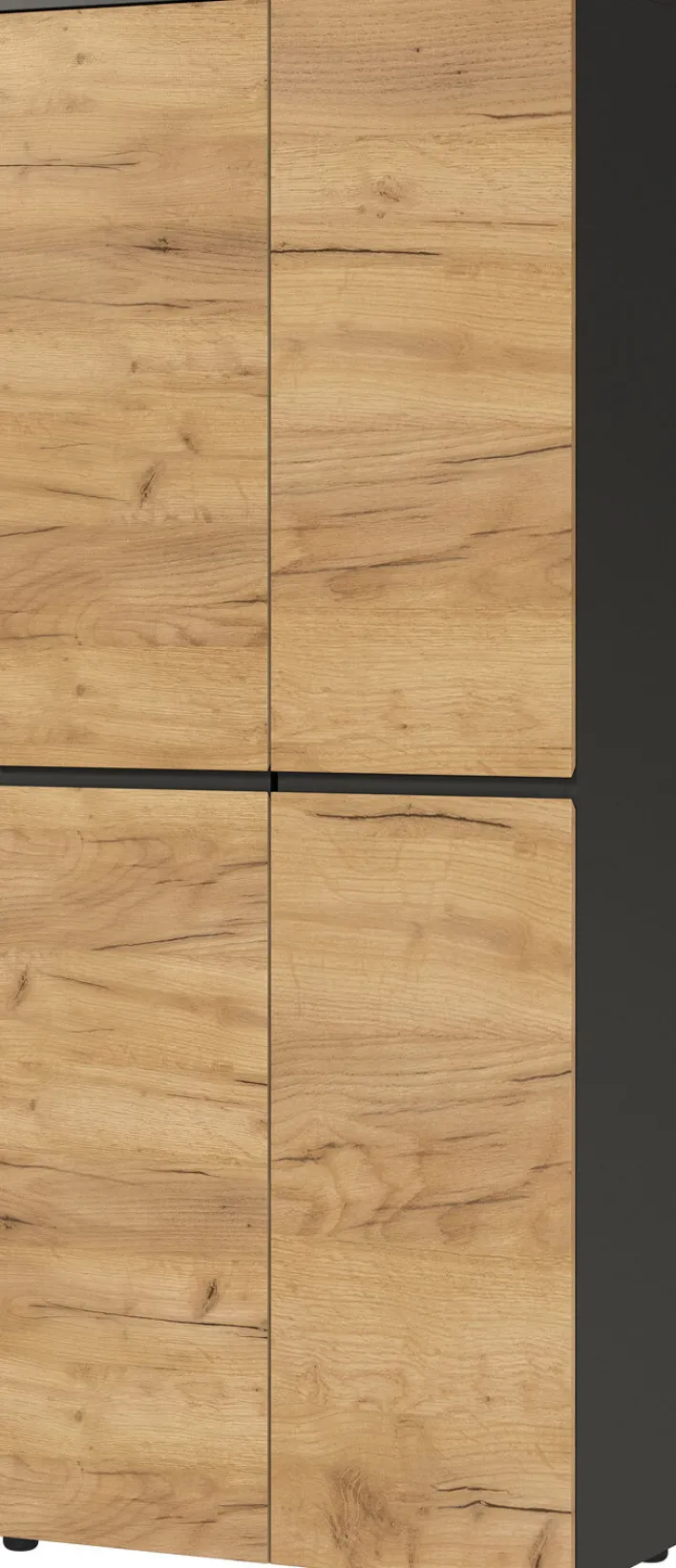 Aktenregal LISSABON 80 x 196 cm Graphit/ Navarra Eiche