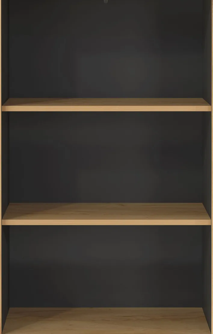 Aktenregal PODIUM 75 x 120 cm Graphit/ Navarra Eiche