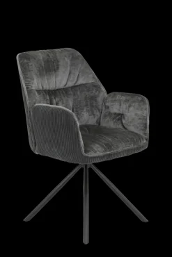 Armlehnstuhl AMIRA 2er Set anthrazit