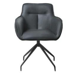 Armlehnstuhl BALTIMORE anthrazit/schwarz