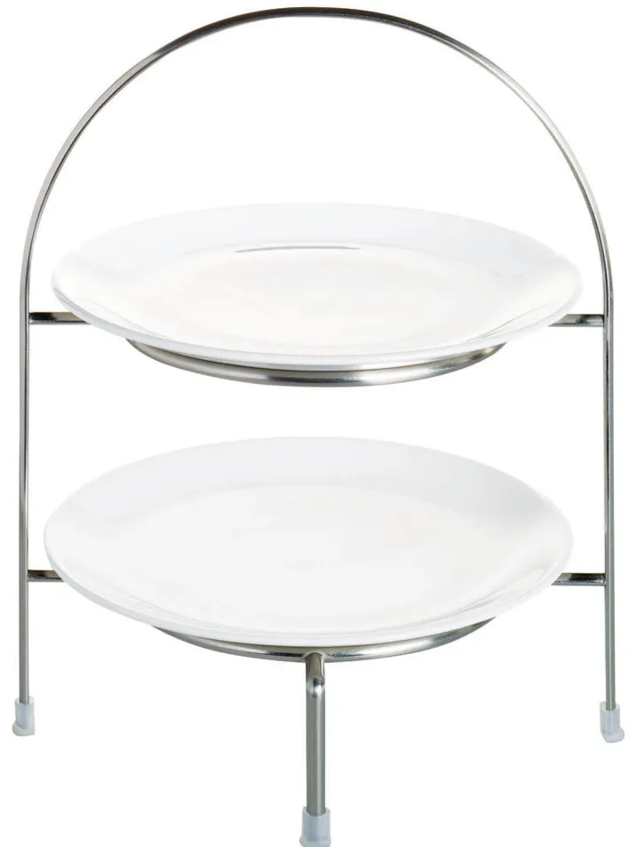 ASA Etagere 2-stöckig 28 cm silberfarbig