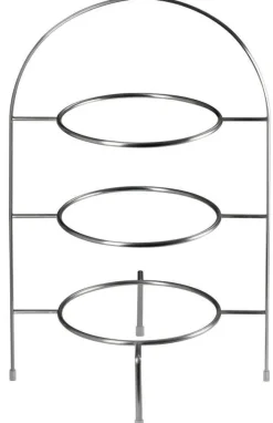 ASA Etagere 3-stöckig 36,5 cm silberfarbig