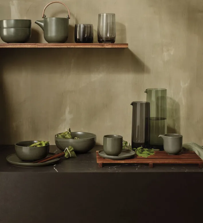 ASA Schale COPPA 6er Set - je 900 ml nori-grün