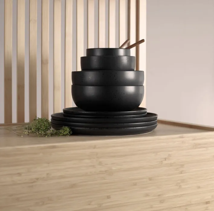 ASA Schale COPPA 6er Set - je 900 ml kuro-schwarz