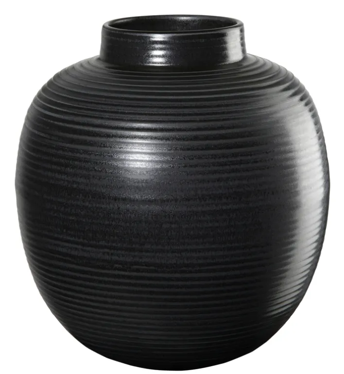ASA Vase Japandi 22 cm schwarz