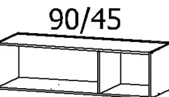 Aufsatzschrank C.A.P.A 136 x 39 cm braun
