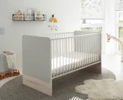 Babybett FIEN grau/ braun