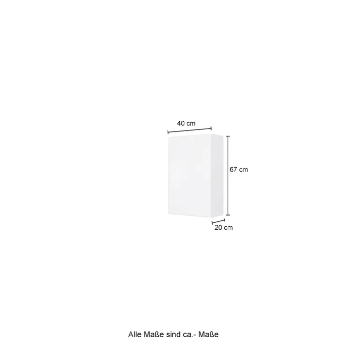 Bad-Hängeschrank BREGENZ grau