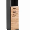 Bad-Hochschrank Bad PALERMO Artisan Eiche Dekor/Anthrazit ca. 110,5 x 30,3 x 32,6 cm