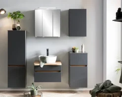 Bad-Midischrank BRÜGGE grau