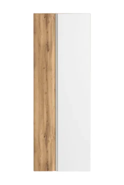 Bad-Seitenschrank GENT weiß/braun 65cm 2-türig