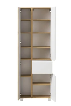 Bad-Seitenschrank GENT weiß/braun 65cm
