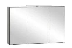 Bad-Spiegelschrank BRÜGGE grau 100cm