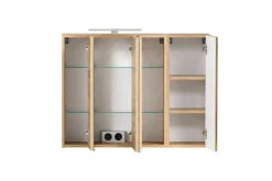 Bad-Spiegelschrank GENT weiß/braun 85cm