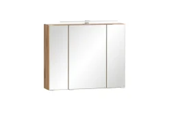 Bad-Spiegelschrank GENT weiß/braun 80cm