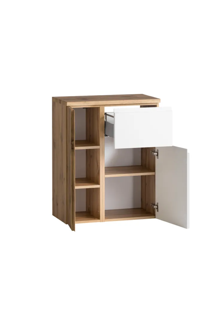 Bad-Unterschrank GENT weiß/braun 65cm