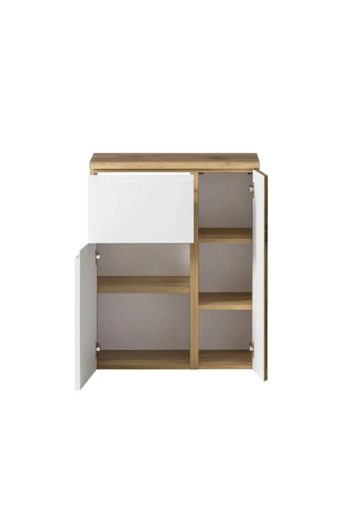 Bad-Unterschrank GENT weiß/braun 65cm