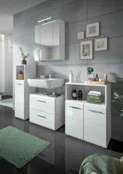 Bad-Waschbeckenunterschrank LOGAN weiß