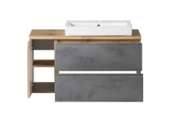 Bad-Waschtisch GENT hellgrau/braun 105cm