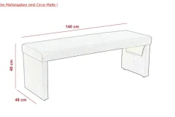 Bank MELANIE I Vintage schlamm