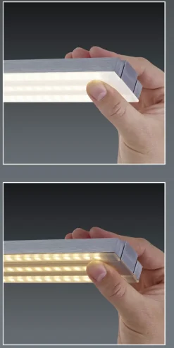 BANKAMP LED Balkenpendel LIGHTLINE II nickelfarbig