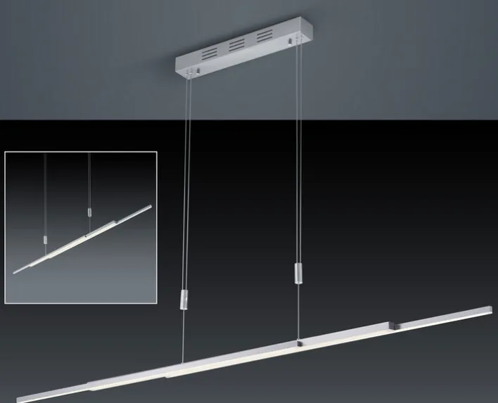 BANKAMP LED Balkenpendel LIGHTLINE II nickelfarbig