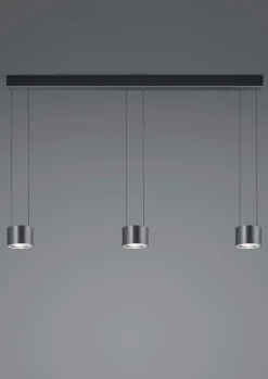 BANKAMP LED Balkenpendel IMPULSE 3-flg anthrazit eloxiert