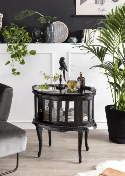 Barschrank 72 x 77 cm Akazie massiv