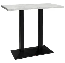 Bartisch JARO 120 x 70 cm weiß/schwarz matt