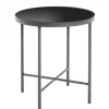 Beistelltisch 40 x 40 cm anthrazit/schwarz