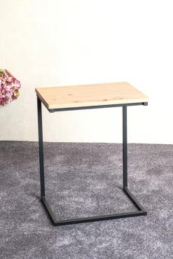 Beistelltisch 40 x 30 cm braun/schwarz