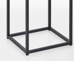 Beistelltisch 40 x 40 cm Eiche grau