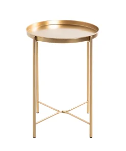 Beistelltisch 39 x 39 cm goldfarbig