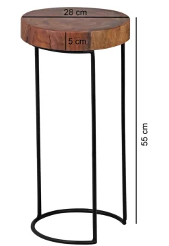 Beistelltisch 28 x 55 cm Sheesham