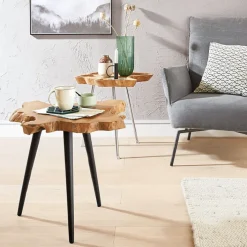 Beistelltisch 40 x 50 x 45 cm Holz braun