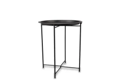 Beistelltisch CAROLINA Ø 43 cm schwarz