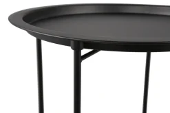 Beistelltisch CAROLINA Ø 43 cm schwarz