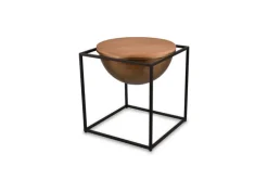 Beistelltisch CELLI 53 x 53 cm braun/schwarz