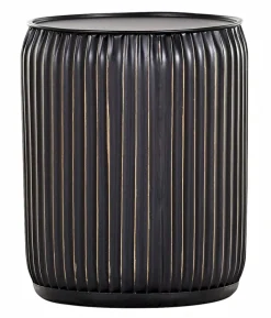 Beistelltisch CRISS & CROSS 36 x 46 cm schwarz beige