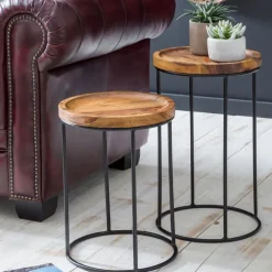 Beistelltisch 2er-Set rund