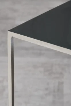 Beistelltisch FRELA 3-teilig schwarz silber