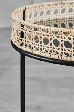 Beistelltisch KARJANA 2-teilig braun/ schwarz