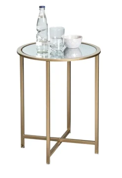 Beistelltisch LAGOS 39 x 53 cm goldfarbig