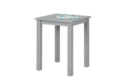 Beistelltisch LENNART 45x55x45 cm Massivholz grau