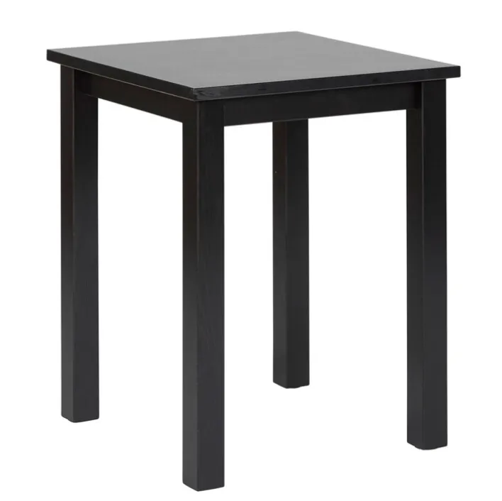 Beistelltisch MICHAEL 45x55x45 cm Massivholz schwarz