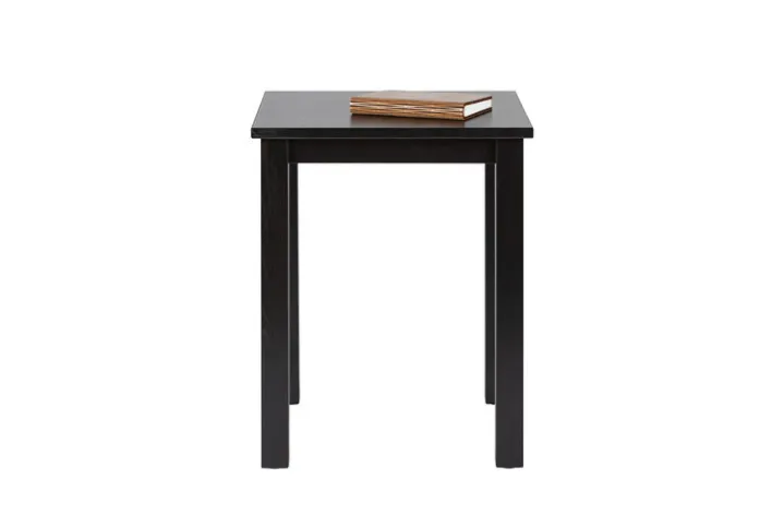 Beistelltisch MICHAEL 45x55x45 cm Massivholz schwarz