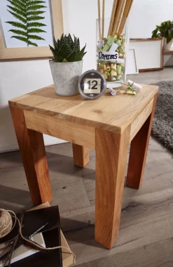 Beistelltisch MUMBAI 35 x 35 cm Akazie