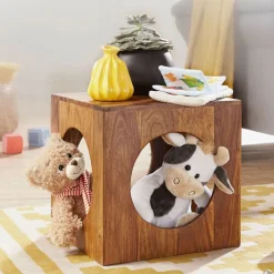 Beistelltisch MUMBAI 35 x 35 cm Sheesham massiv