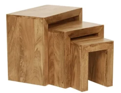 Beistelltisch MUMBAI 3er Set Akazie